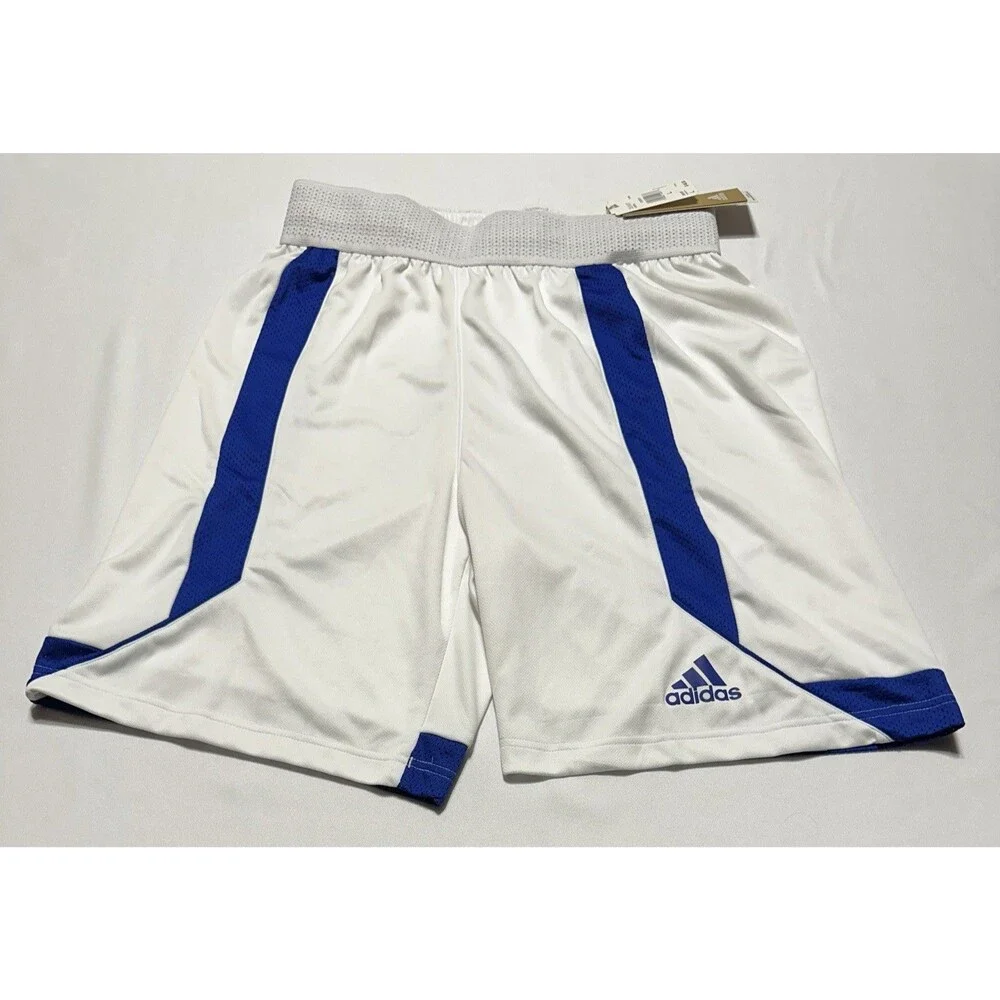 adidas C365 Basketball Shorts Mens Large Blue White Athletic Gym NWT DY7376 New